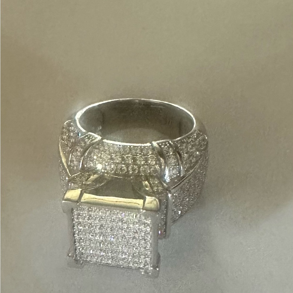 Princess cut plata 9.25 ring size 8